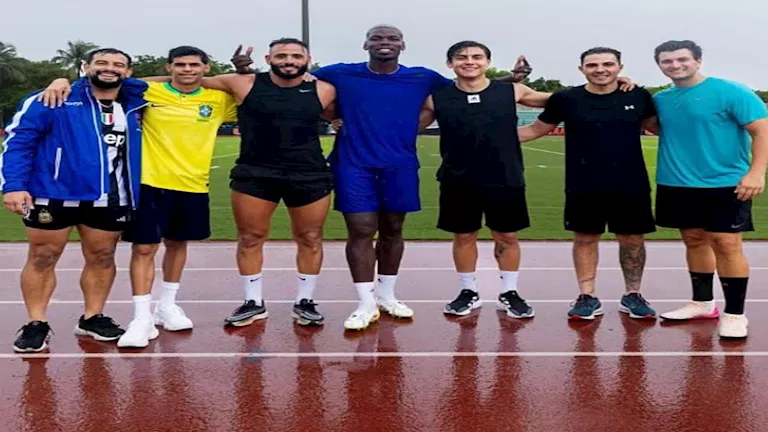 بوجبا يعود للتدريبات بعد أزمة المنشطات ويظهر مع صهر ترامب