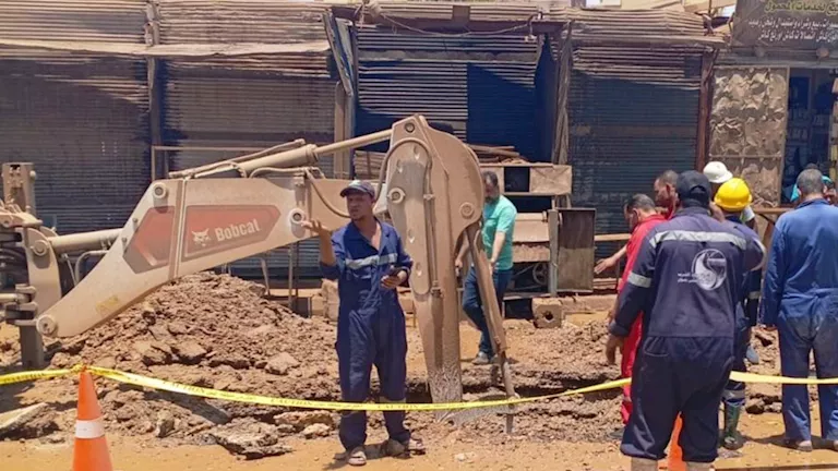 تسرب غاز طبيعي من خط ضغط عالي بأسوان.. وتحرك عاجل من المحافظة