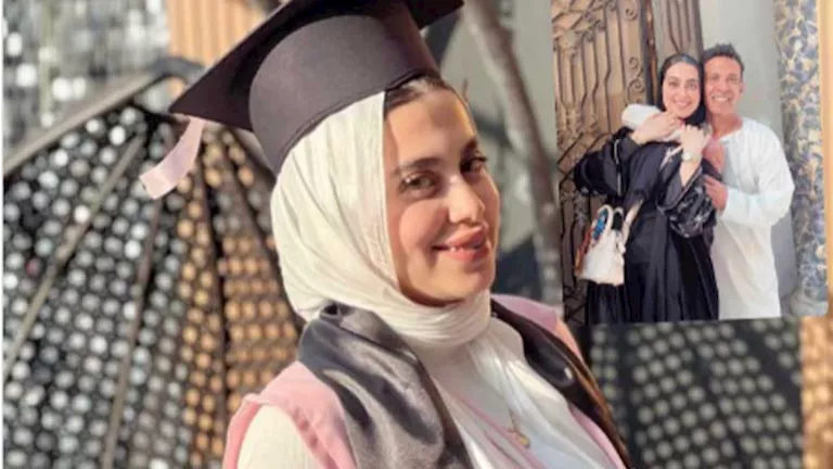 سعد الصغير يحتفل بتخرج ابنته المهندسة منة الله بعد الإفراج عنه من السجن