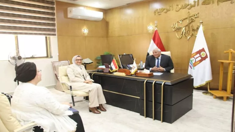 محافظ الوادي الجديد يبحث تنفيذ مبادرة "سكن كريم" بالفرافرة