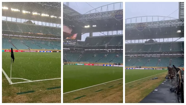 أمطار غزيرة تهدد انطلاق مباراة ريال مدريد ويوفنتوس في كأس العالم للأندية
