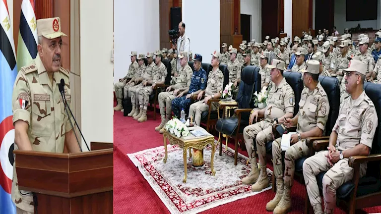 رئيس الأركان يتفقد المنظومة التعليمية بمعهد ضباط الصف المعلمين