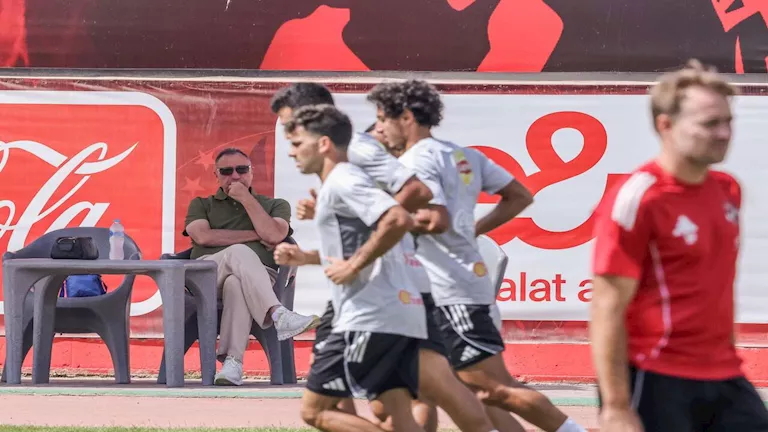 الخطيب يتواجد في مران الأهلي تحضيرًا لمواجهة بيراميدز