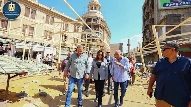إنجاز 90% من المرحلة الأولى.. وزيرة التنمية المحلية تتفقد أعمال تطوير