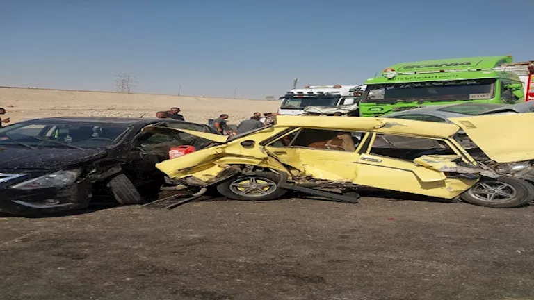 جثتان و13 مصابا في حادث تصادم أعلى الأوسطي