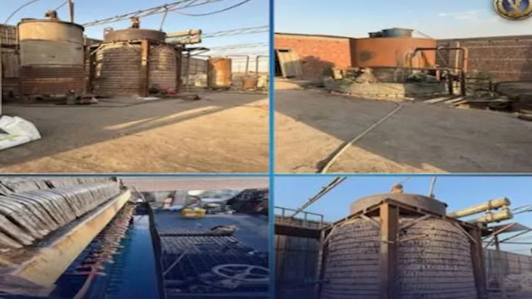 ضبط مصنع مغشوش للزيوت في الجيزة