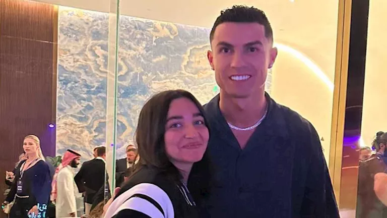 جودي ابنة أحمد سعد تتشارك صورة مع كريستيانو رونالدو على إنستجرام