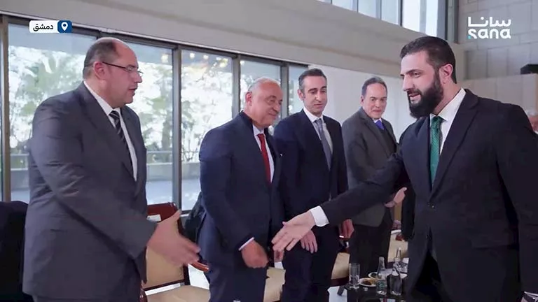 الشرع: الشركات المصرية لها الأولوية للمساهمة في إعادة إعمار سوريا 