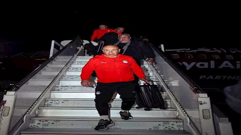 10 صور لوصول بعثة منتخب مصر إلى مدينة طنجة استعدادا لمواجهة السنغال 