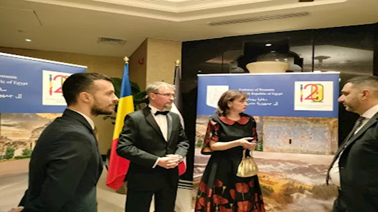 سفارة رومانيا بالقاهرة تحتفل بمرور 120 عامًا على العلاقات بين البلدين