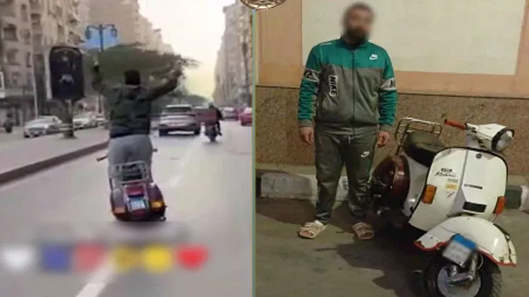 مصر – تم القبض على شاب وهو يتجول على دراجته للاحتفال بزفاف قريبه في البحيرة
