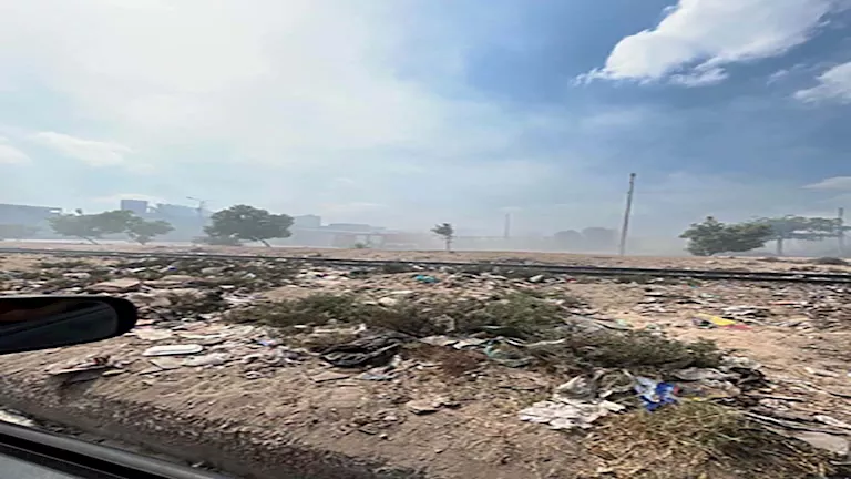 حريق بأرض فضاء في الخانكة (3)