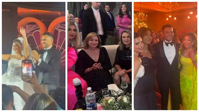 Photo: Masrawy Egyptian Star Sabreen Dances at Her Son's Star-Studded Wedding in Cairo