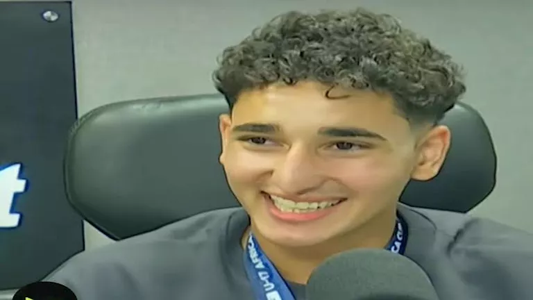 محمد جمال عطية لاعب منتخب مصر للناشئين