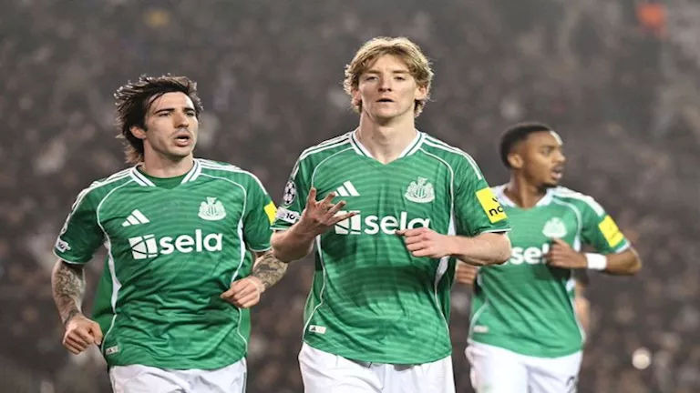 نيوكاسل يونايتد يضرب كرباج أجدام بسداسية في دوري أبطال أوروبا