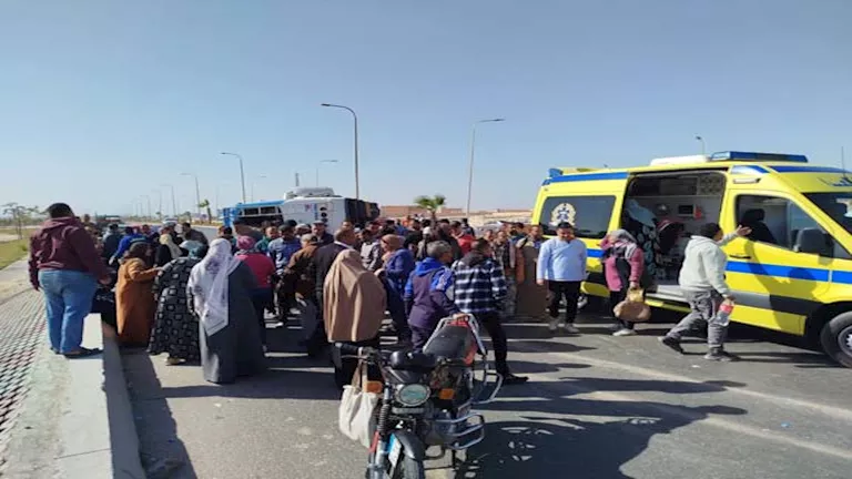 تفاصيل حادث انقلاب أتوبيس المنيا الجديدة