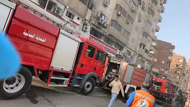 إصابة 3 أشخاص بالاختناق في حريق داخل معمل بالإسماعيلية