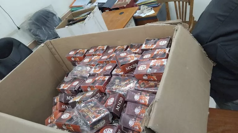 حملة مكبرة بمنوف تضبط 11000 قطعة ألعاب نارية وطلقات صوت