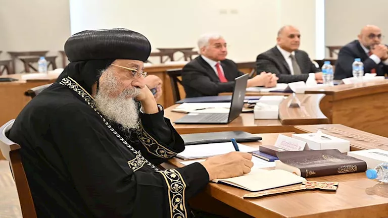 البابا تواضروس يلتقي عددًا من ممثلي المعاهد الكنسية بأكاديمية مارمرقس