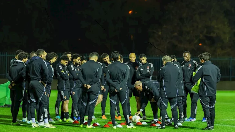 تفاصيل مران الأهلي الأول في تونس استعدادًا لمواجهة الترجي