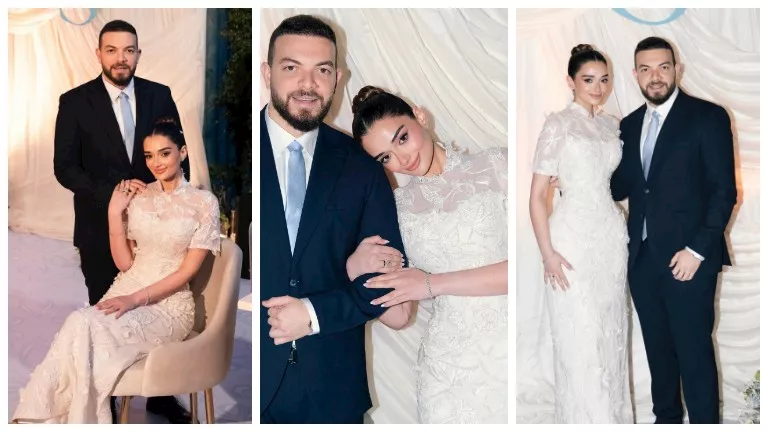 10 صور ومعلومات.. من هو عريس ملك زاهر؟ 