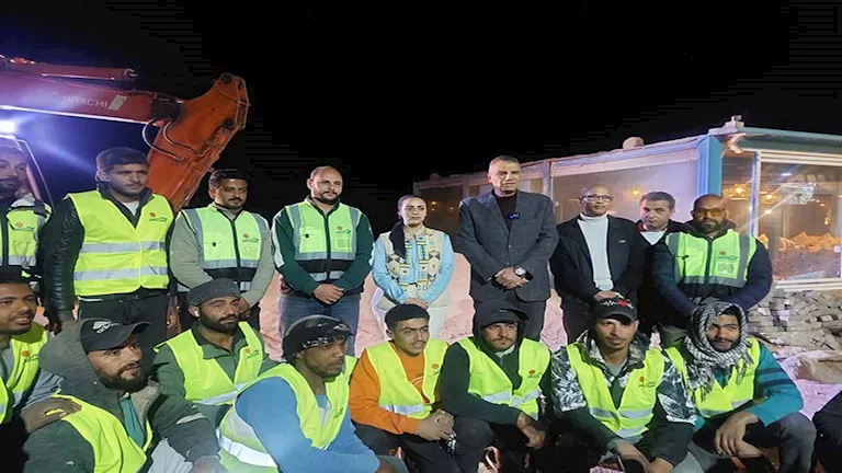 محافظ جنوب سيناء يتفقد مشروعات التطوير في مدينة دهب