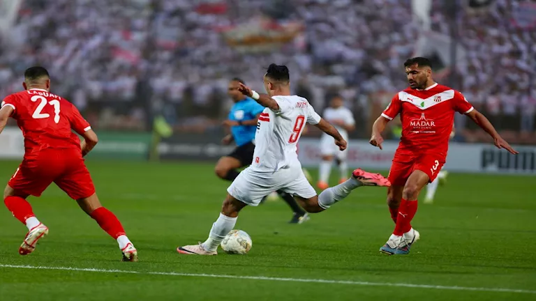لحظة بلحظة مباراة الزمالك وشباب بلوزداد في الكونفدرالية