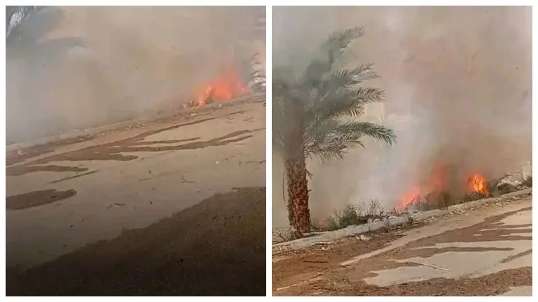 الدفع بسيارات الإطفاء للسيطرة على حريق فى الأقصر
