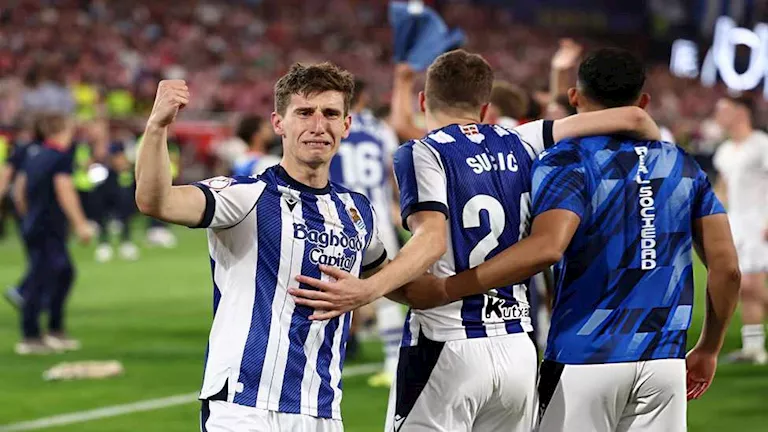 ريال سوسيداد بطلا لكأس ملك إسبانيا بعد الفوز على أتليتكو