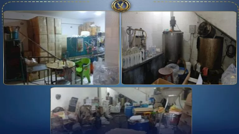 الداخلية تضبط مصنعًا ينتج مستلزمات طبية مغشوشة بالغربية