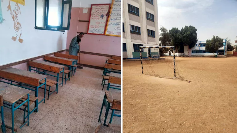 جاهزية مدارس أسيوط بعد العواصف الترابية
