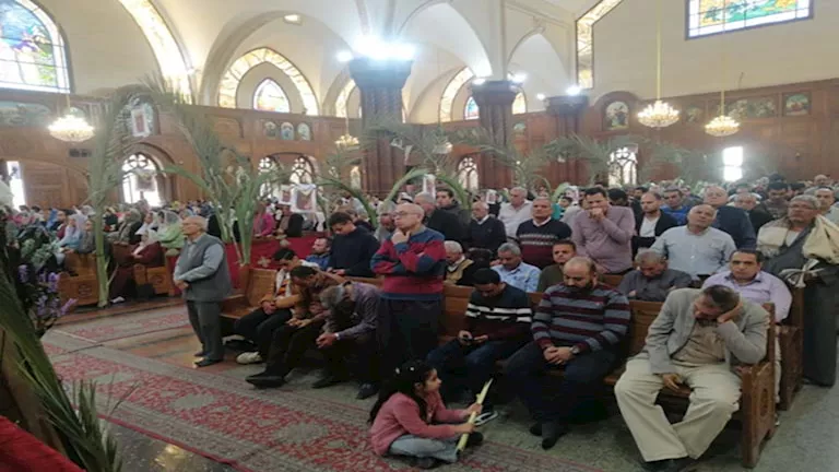 مصر – احتفالات أحد الشعانين بالفيوم.. آلاف الأقباط يحيون ذكرى أحد الشعانين