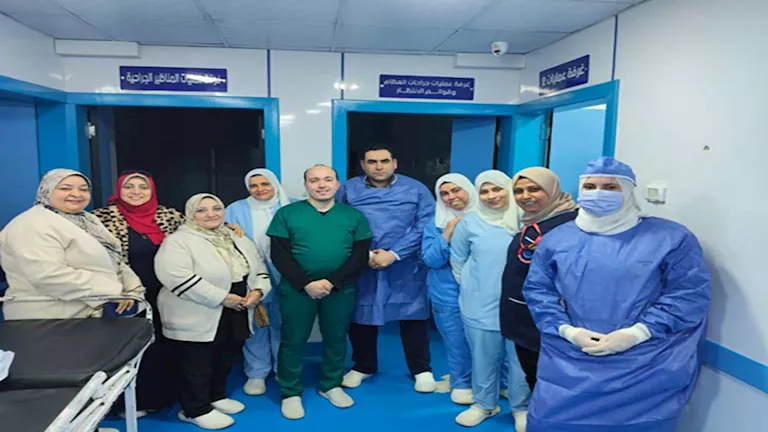 مصر – نجاح أول عملية جراحية دقيقة لطفل عمره 4 أيام بمستشفى شربين المركزي