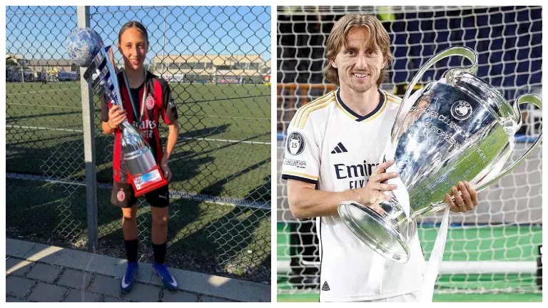 والدها تنبأ بموهبتها.. ابنة لوكا مودريتش تفوز بكأس جارينو مع ميلان