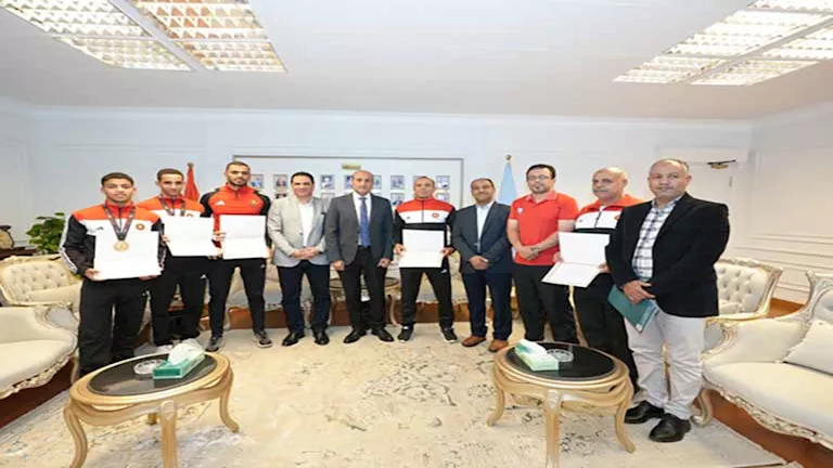 محافظ أسيوط يكرم أبطال الموهبة الأولمبية بعد حصد 4 ميداليات