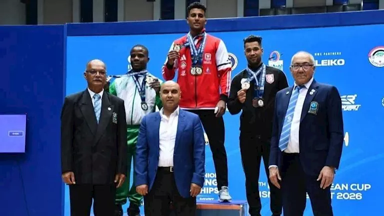 نور الدين بطل أسيوط يحصد 3 ميداليات في بطولتي أفريقيا والمتوسط لرفع ال