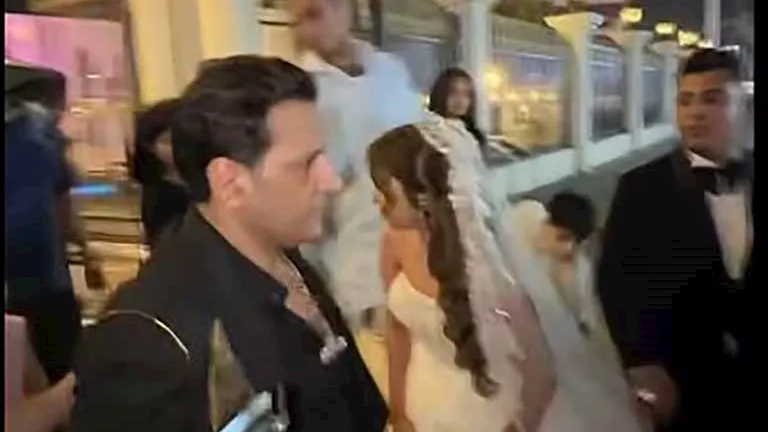 حفل زفاف حفيدة شعبان عبد الرحيم وكروان مشاكل.. (صور وفيديو) 