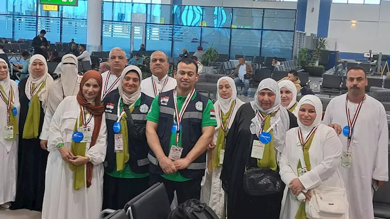 تضامن القليوبية تتابع وصول أول أفواج الحجاج إلى السعودية (صور)