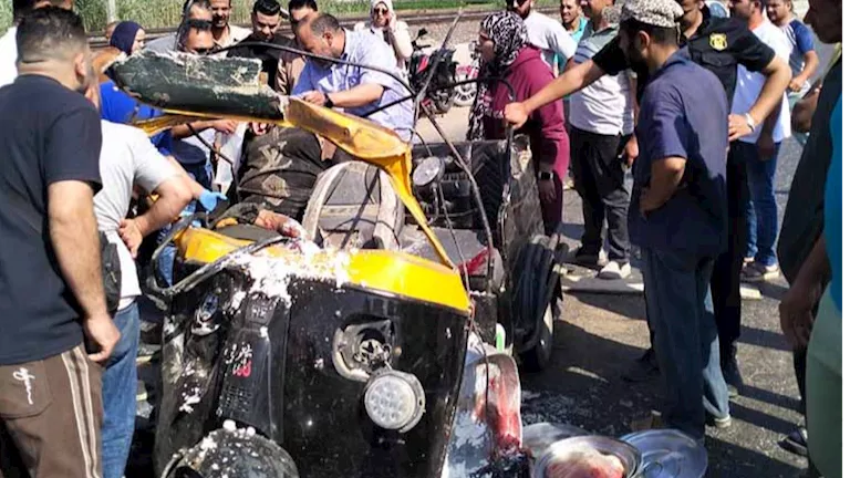 مصر – ننشر الصور الأولى للمأساة العائلية لحادث كفر ابنهاس بالمنوفية