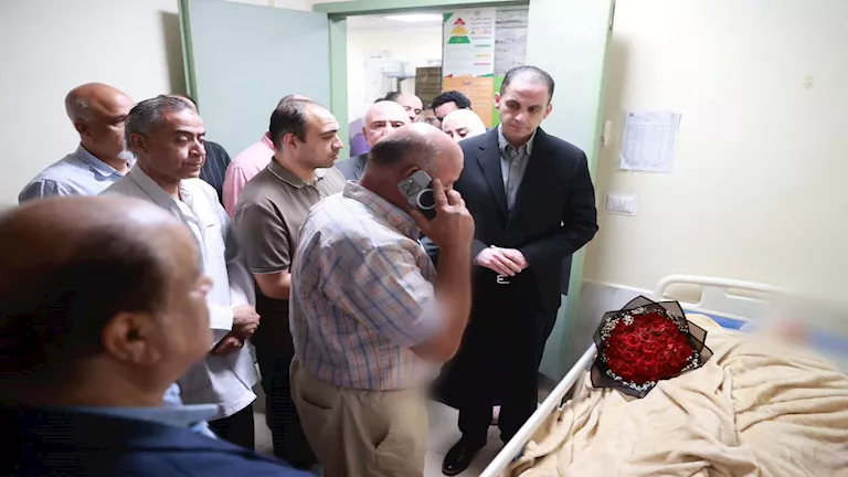 وزير الصحة يزور طبيبة شبرا