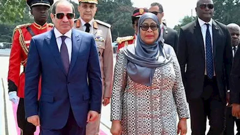 مصر – السيسي ورئيس تنزانيا يشهدان التوقيع على مذكرات تفاهم مصر – السيسي ورئيس تنزانيا يشهدان التوقيع على مذكرات تفاهم