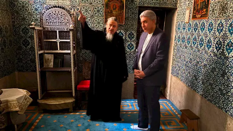 وزير السياحة والآثار يزور دير سانت كاترين