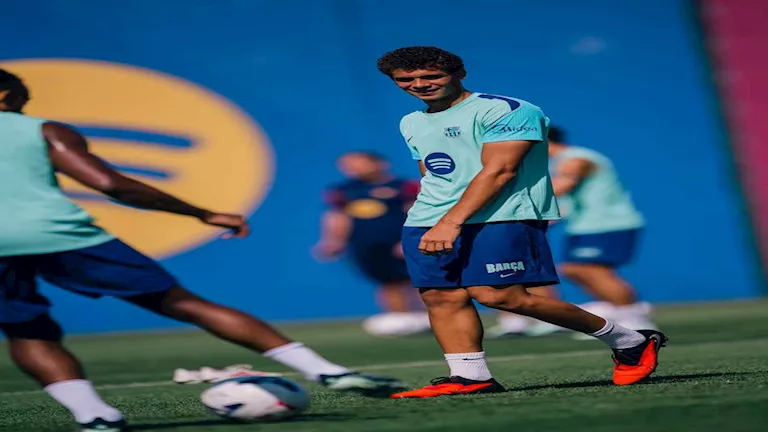 "بمشاركة عبد الكريم".. برشلونة يواصل تدريباته لمواجهة ليفانتي بالدوري الإسباني