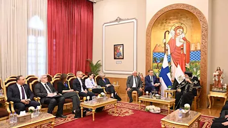 البابا تواضروس يستقبل رئيس فنلندا (1)