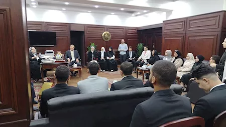 محكمة حلوان الابتدائية تستقبل أوائل حقوق العاصمة في تدريب ميداني