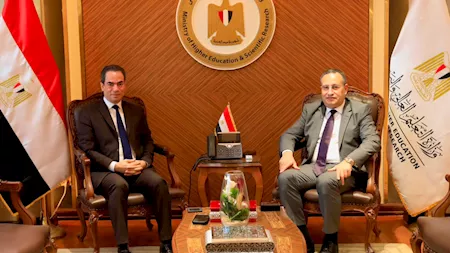 وزير التعليم العالي يلتقي رئيس ماسبيرو لبحث تغطية دورة الألعاب الإفريقية