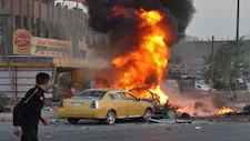 بالفيديو.. انفجار سيارة مفخخة قرب مبنى وزارة الدفاع في سوريا