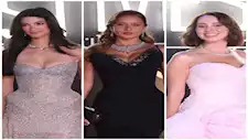 هدى المفتي بفستان مفتوح ومنة شلبي ساحرة.. أبرز 100 صورة للنجمات في ختام