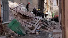 انهيار عقار قديم من 4 طوابق في حدائق القبة