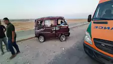 إصابة 7 أشخاص في انقلاب سيارة على محور الضبعة بالبحيرة